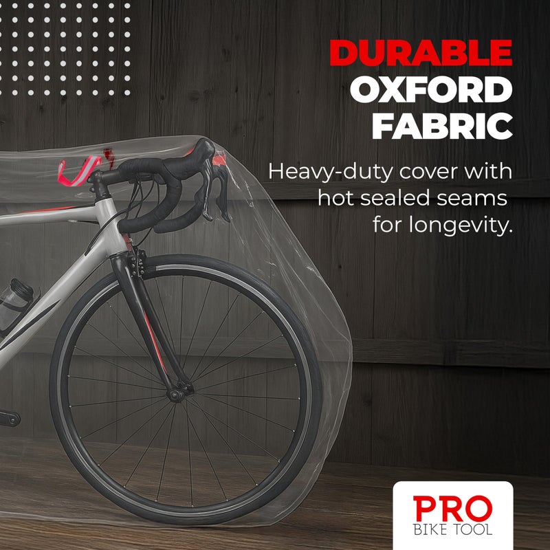 PRO BIKE TOOL Bike Cover for Outdoor Bicycle Storage - XXL Size for 2-3 Bikes - Stationary Use for Yard, Garden or Indoors - Protection from All Weather Conditions for Mountain & Road Bikes - Image 2